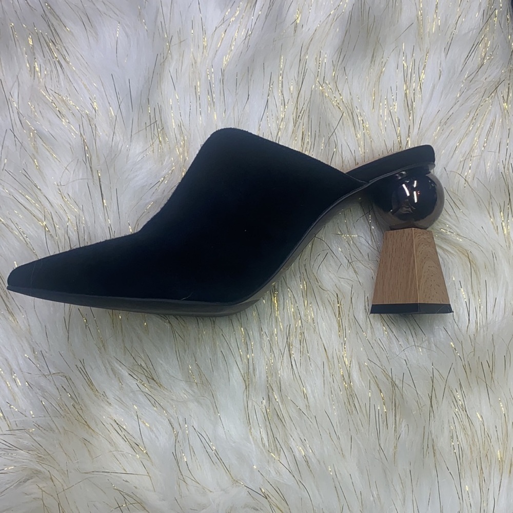 Alfani StepFlex - Black Pointed Toe Heel with Heel and Ball Size 7.5 - Picture 6 of 12